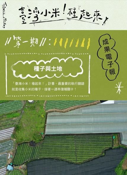 2025 年新年新希望：《臺灣小米種回來！》專書出版預告